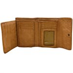 Washed Woven Medium Trifold Wallet